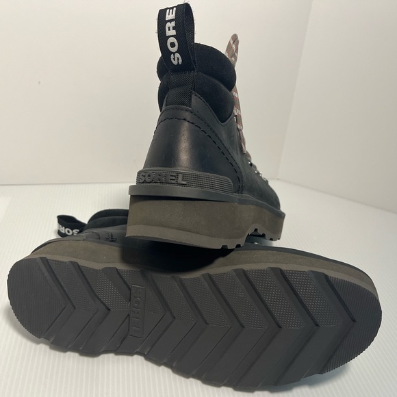 Sorel Genuine Leather Water Repellent Hi-Line™ Hiker Boots Black - Picture 5 of 16